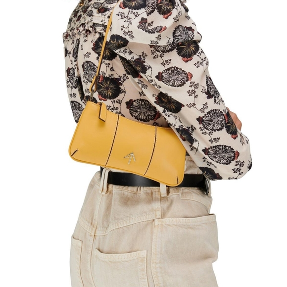 Manu atelier mini pita hobo bag lemon sorbet Brand New w dust bag cute handbag - Picture 2 of 10